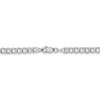 Black Bow Jewelry 4.3mm, 14k White Gold, Hollow Curb Link Chain Bracelet - 3 of 4