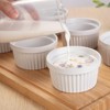 Ramekins Set, 8-Piece 8 Oz Ceramic Porcelain Cups - Oven & Dishwasher Safe for Baking Creme Brulee, Souffle - 4 of 4