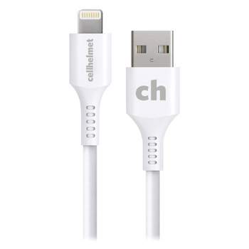 Cellhelmet Charge and Sync USB-A to Lightning Round Cable (10 Feet)