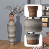 Gulches 39" Tall Vase, Brown Decorative Floor Vase, Classic Neat Floor Vase Tall Freestanding Flower Holder, Artificial Rattan Vase, PVC Floor Vase - 4 of 4