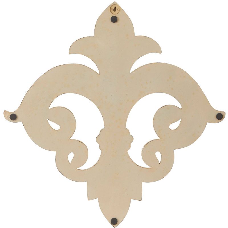 Wooden Fleur De Lis Carved Wall Decor - Olivia & May, 2 of 6