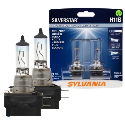 SYLVANIA H11B SilverStar Halogen Headlight Bulb, (Contains 2 Bulbs)
