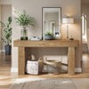 HDZNVF 63 in Farmhouse Console Table, Extra Long Narrow Sofa Table Behind Couch, Wood Entryway Table - 3 of 4