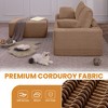 104" Corduroy Modular L-Shaped Sectional Sofa, Deep Seat - 4 of 4