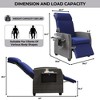 Outdoor Wicker Recliner Chair, Patio Recliner with Independently Adjustable Backrest and Footrest - 2 of 4