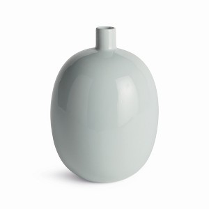 Plum & Post Barclay Butera Sandbar Vase Medium - Light Blue Stoneware - 1 of 4