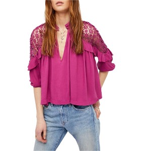 Free People Womens Little Bit Of Love Knit Blouse - 1 of 1