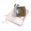U Brands 2pk 7"x5.8" and 4.2"x4.2" Micro Mesh Stash Pouch Dusty Rose/Olive - 3 of 4