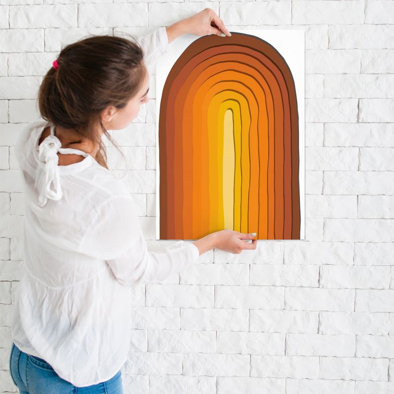 Americanflat Abstract Wall Art Room Decor - 60S Retro Paper Rainbow by Miho Art Studio, 2 of 7