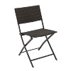 ONWITH Rattan Patio Bistro Set, 3 Piece Foldable Outdoor Patio Furniture Sets, with Folding Table - 4 of 4