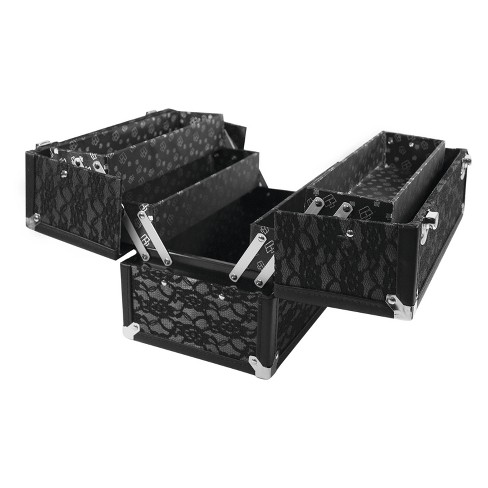 caboodles make me over four tray train cosmetic case