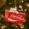 Kurt Adler Ornament for Christmas Tree, Polar Bear Cub in Coke Cooler - 3 of 3