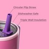 HydroJug Traveler - Water Bottle with Handle & Flip Straw - Leak Resistant Tumbler, Insulated, Stainless Steel & Rubber Base - 3 of 4
