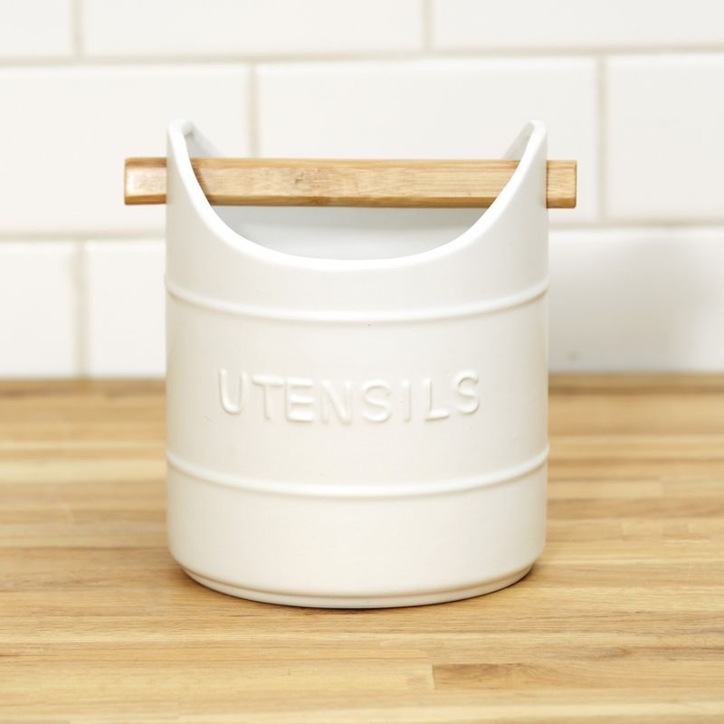 The Lakeside Collection Farmhouse Kitchen Collection - Utensil Crock, 2 of 3