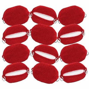 Set of 12 Red Cloth Turnbuckles for Figures Toy Company Wrestling Ring - 1 of 1