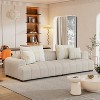 Corduroy Fabric Comfy Sofa with Rubber Wood Legs, Sleeper Couch with 4 Pillows for Living Room, Bedroom, Office, Indoor Furniture - Maison Boucle - 2 of 4