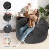 Giant Bean Bag Chair/Bed with Corduroy Cover, Convertible Bean Bag Chair Bed from Beanbag to Floor Mattress, Large Couch Sofa Bed - 4 of 4