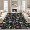 COZONY Washable Area Rug Runner, Floral Design Low Pile, Rubber Backing Mat Carpet, Machine Washable Stain Resistant for Bedroom Living Room - 2 of 4