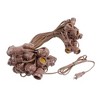 Novelty Lights 100 Feet Heavy Duty Light Strings and Sets with 50 In-Line E26 Sockets, Brown Wire PVC Stringer, 24" Spacing, Non-Connectable - 3 of 4