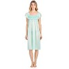 Casual Nights Women's Cap Sleeve Flower Silky Tricot Nightgown - 2 of 4
