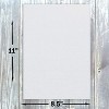 Hamilco Resume Linen Textured Cardstock Paper – 8 1/2 x 11" Blank Thick Heavy Weight 80 lb Cover Card Stock for Printer - 50 Pack (Gray) - 3 of 4