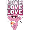 Men's Care Bears Valentine's Day Love-a-lot Bear Love Sunglasses T-Shirt - 2 of 4