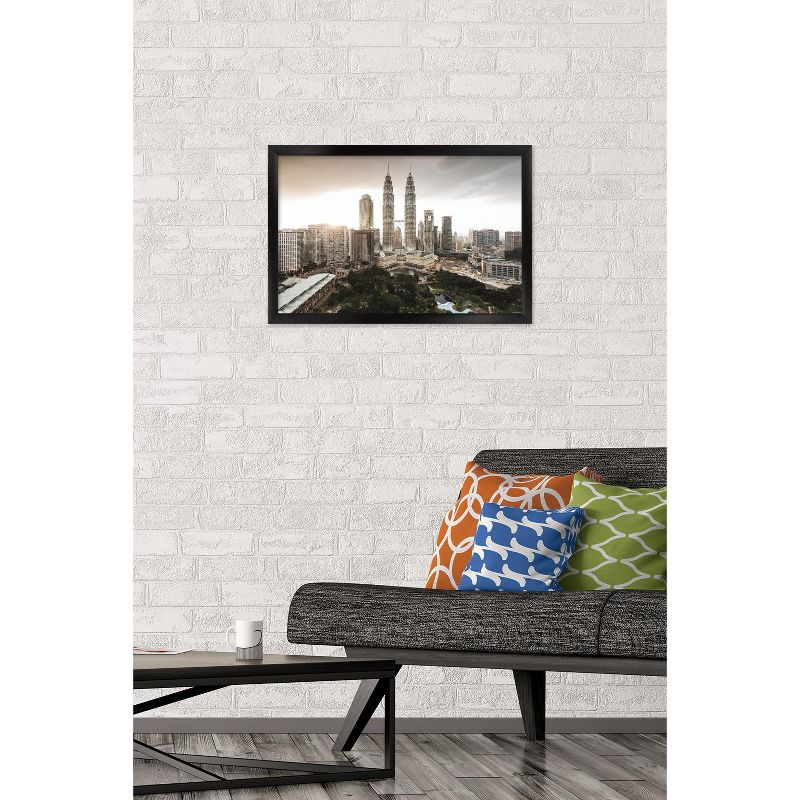 Trends International Wonders of the World - Petronas Towers Framed Wall Poster Prints, 2 of 7