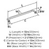 Amerock Collet Appliance Pull for Large Panels and Oversized Cabinets - 3 of 4