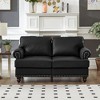 59.5" Upholstered Loveseat with Storage & Nailhead Trim - 3 of 4