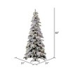 Vickerman Flocked Kodiak Spruce Artificial Christmas Tree - 2 of 3