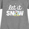 Girls' - SpongeBob SquarePants - Let It Snow Graphic Short Sleeve Fleece Dress - 2 of 4