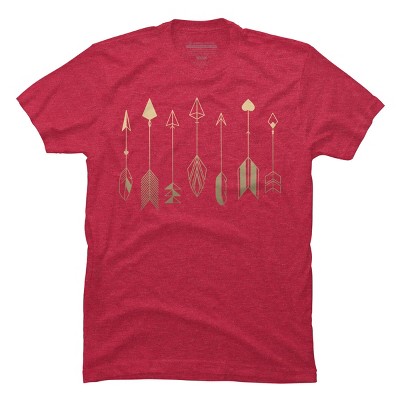 Men's Design By Humans Be Brave Little Arrow (gold) By staceyroman T-Shirt