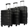 3 Pieces Suitcase Set, Portable Lightweight Hardshell Travel Luggage With TSA Lock &  Spinner Wheel For Travel, Business (20''24''28'') - 2 of 4