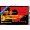 Trends International Star Wars: Moving At Lightspeed - X-Wing Framed Wall Poster Prints - 3 of 4