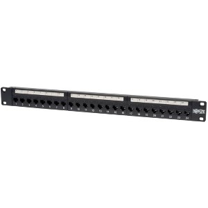 Tripp Lite 24-Port Cat5e Feedthrough Patch Panel Cable Management N054024 - 1 of 4