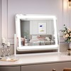 Vanity Mirror with Lights, Large Makeup Mirror, 3 Color Lighting Modes Tabletop, Fashion Bathroom Mirror for Dressing Room,Bedroom, Plug in - 2 of 4