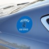 Fredonia State University Blue Devils Logo Automotive Car Refrigerator Locker Vinyl Circle Magnet - 3 of 4