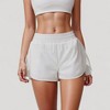 Anna-Kaci Active Women's High Waist Running Shorts with Built-In Liner and Side Pockets for Storage - 2 of 4