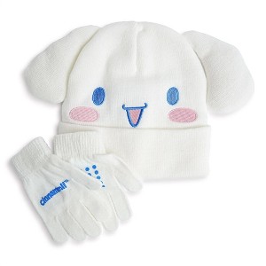 Accessory Innovations Company Sanrio Hello Kitty & Friends Cinnamoroll Knit Beanie & Gloves Set - 1 of 4