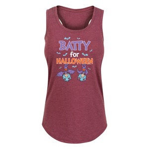 Women's - Dr. Seuss - Batty For Halloween Thing 1 and Thing 2 Graphic Racerback Tank - 1 of 4