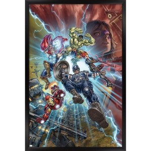 Trends International Marvel's Avengers - Battle Framed Wall Poster Prints - 1 of 4