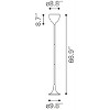 Zuo Modern Neutrino Floor Lamp – Chrome Teardrop Design, 66.9" H, Polished Chromed Steel, Modern Accent Lighting - 4 of 4