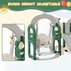 Toddler Slide and Swing Set 7 in 1, Kids Playground Climber Slide Playset with Basketball Hoop,Tunnel for Babies Indoor & Outdoor,green - 3 of 4