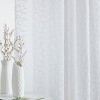 HLC.ME Audrey Embroidered Sheer Voile Light Filtering Grommet Curtain Panels - Set of 2 - 4 of 4