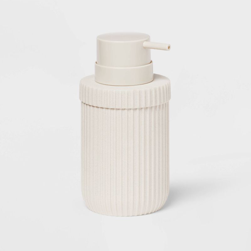 Ribbed Soap Pump Ivory - Room Essentials&#8482;, 4 of 8