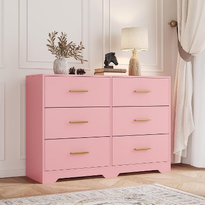 Garvee Modern 6 Drawer Dresser Durable Structure with Deep Drawers, for Home,Office, Living Room