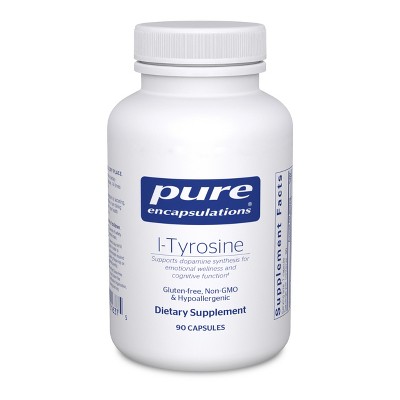 Pure Encapsulations L-Tyrosine-Amino Acid Supplement for Sleep, Thyroid Support and Memory - 90 Capsules