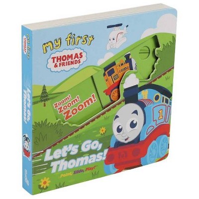 My First Thomas Let's Go, Thomas Storytime Slider - by Maggie Fischer (Board Book)