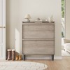 Shoe Cabinet with Flip Drawers, Wooden Shoe Organizer Cabinet with Adjustable Shelf, Shoe Storage for Entryway, Hallway, Living Room - 2 of 4