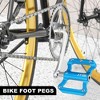 Unique Bargains Aluminum Alloy Rear Foot Peg Flat Pedal Footrests Fit 9/16 Inch Axles MTB Bike Black 1 Pair - 3 of 4